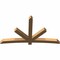 Ekena Millwork Alberta Smooth Timber Gable Bracket, Western Red Cedar, 96"W x 56"H x 5 1/2"D x 5 1/2"F, 14/12 Pitch GBW096X56X0606ALB00SWR - alternate 5